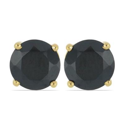 BUY NATURAL BLACK ONYX GEMSTONE EARRINGS IN 925 STERLING SILVER